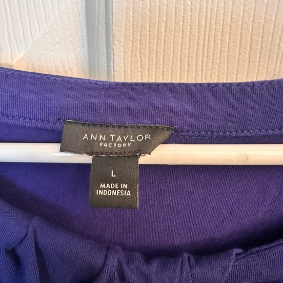 Ann Taylor Rich Purple Blouse - Picture 3 of 3